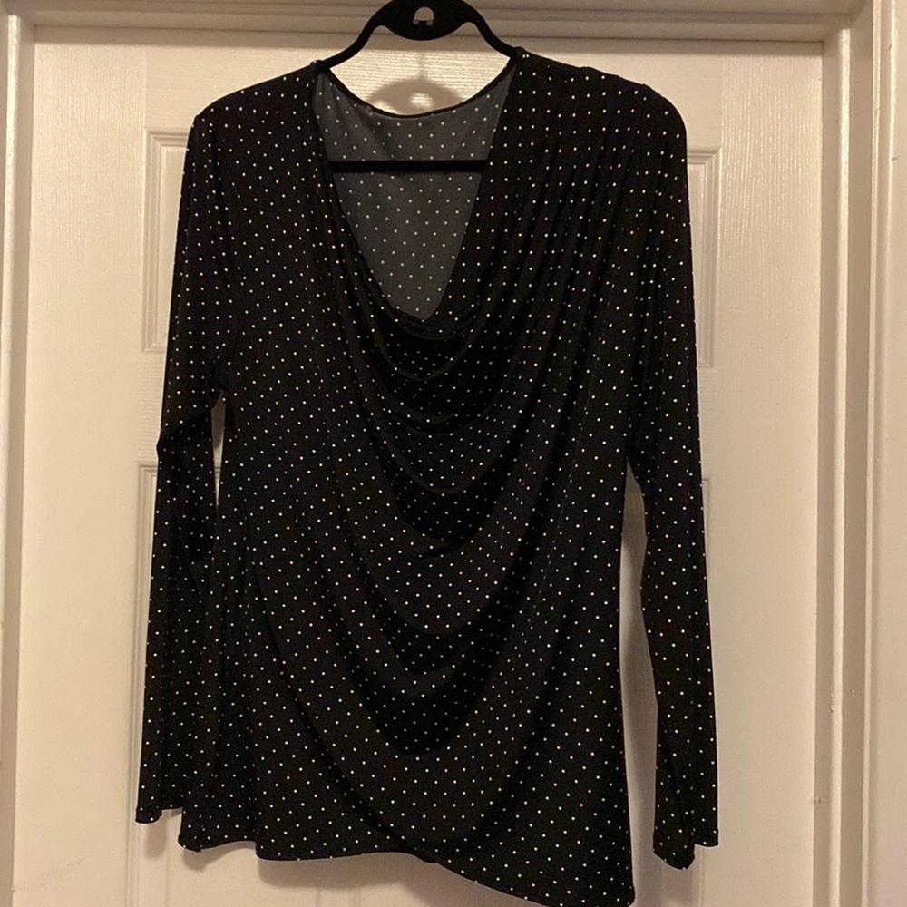 Woman’s polka dot blouse. L. Very good condition. - Picture 1 of 5
